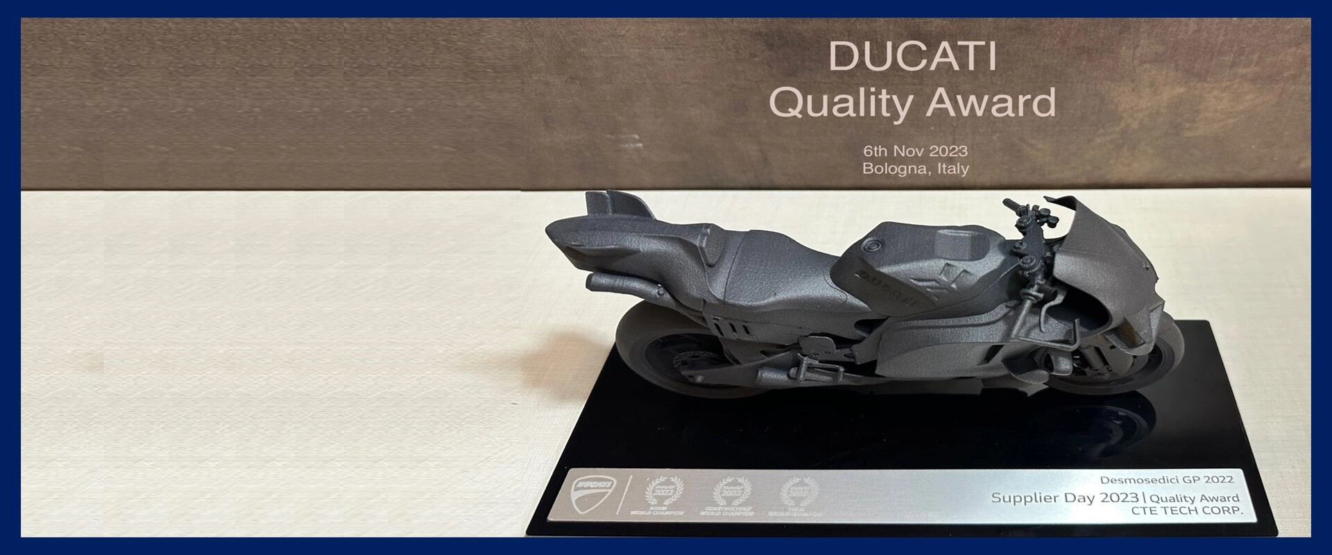 DUCATI - Supplier Quality Award